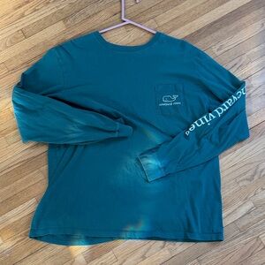 Vineyard Vines Men's Teal Long Sleeve Shirt